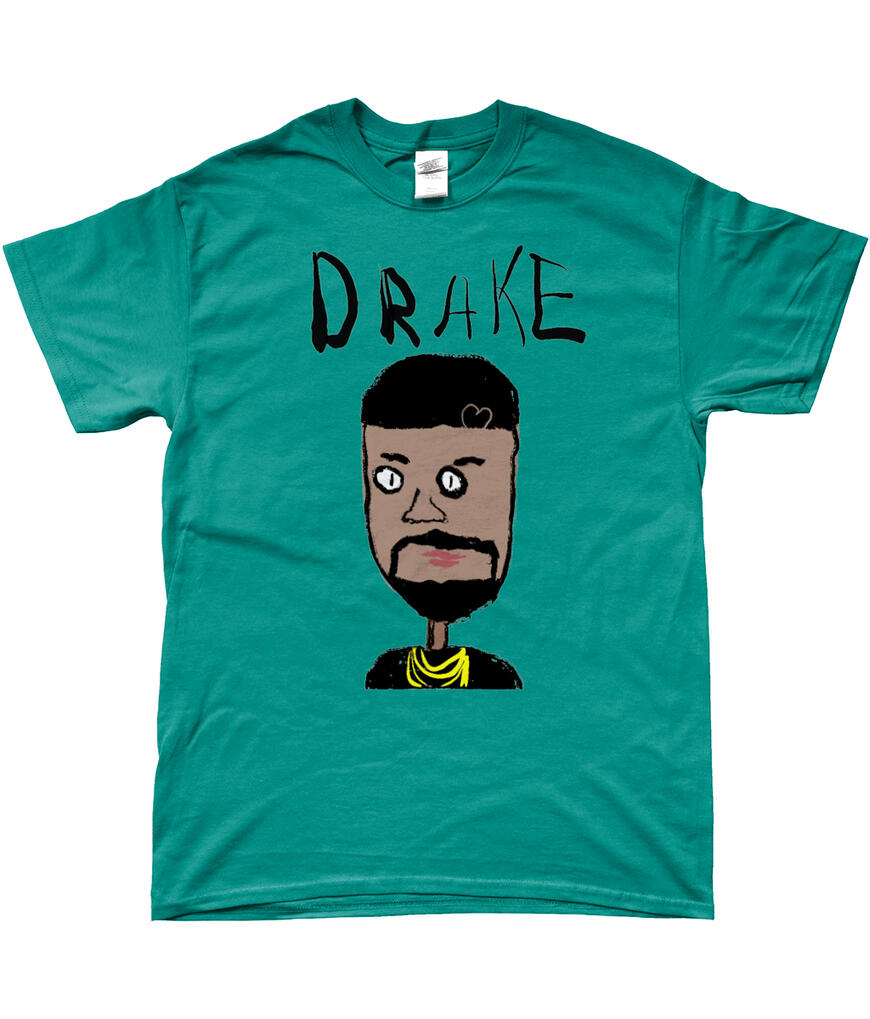 Drake on colour Jade Dome T-Shirt